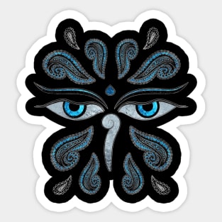 Wisdom Eyes of Buddha Sticker